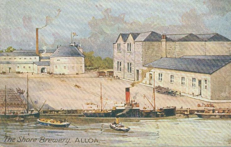 The Shore Brewery. Alloa. Postcard.