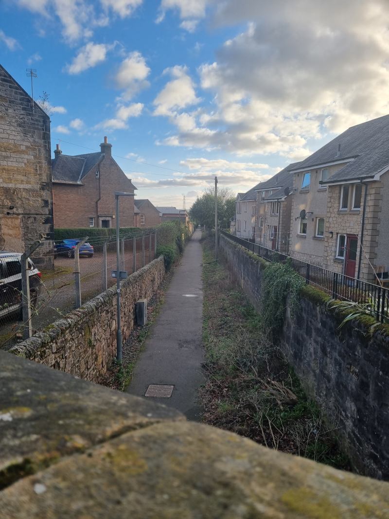 Alloa Waggonway Trackbed Drysdale Street