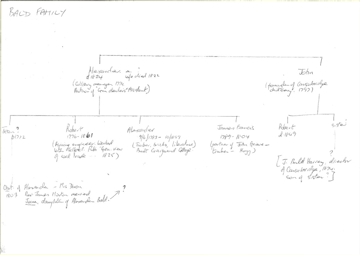 Bald Family Tree (incomplete)