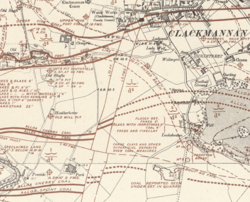 Quarry to south of Clackmannan
