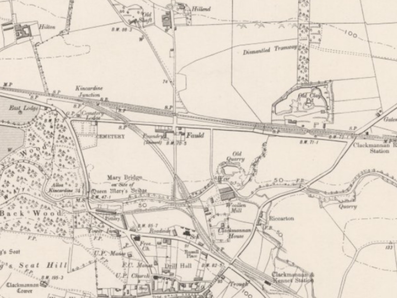 Fauld OS Map