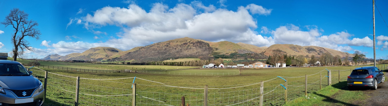 A view of the Ochils from Marchglen