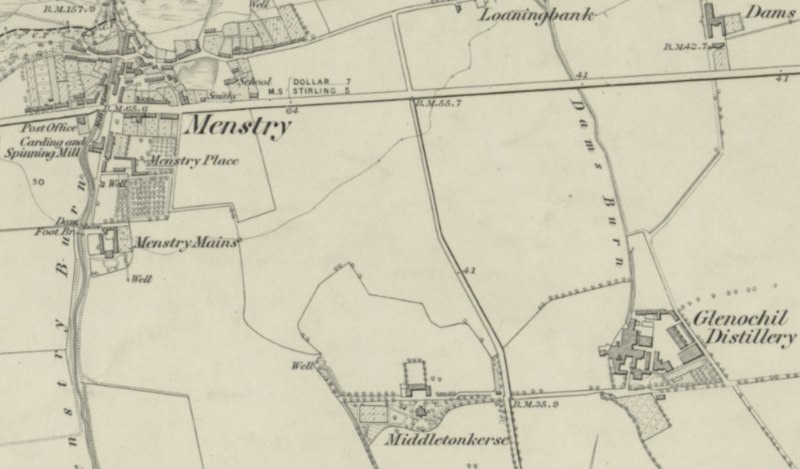 Menstrie / Glenochil Distillery Map